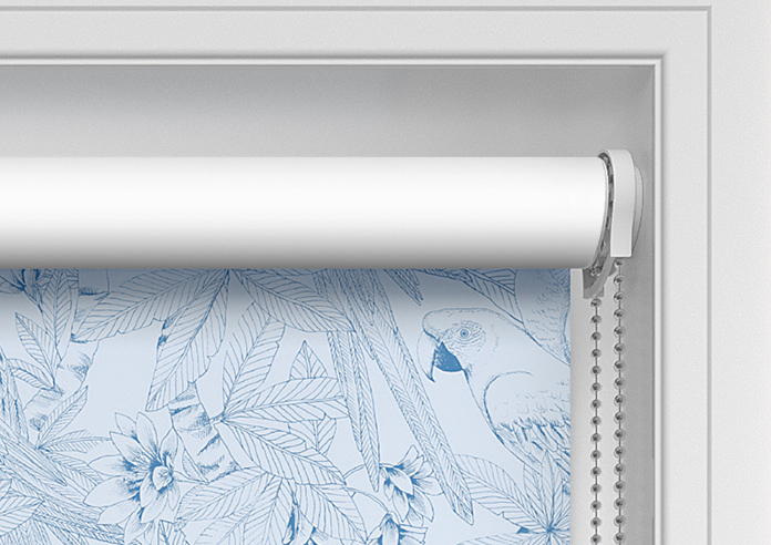 Peruvian Parrots, Mica Blue - Twist&Fit Roller Blind - Image 11